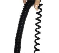 Cavo elettrico a spirale, Cavo a spirale con schermatura telescopica a 4 conduttori, filo a molla quadrato da 0,3 mm, nucleo in rame, allungabile da 1 metro a 10 metri.(Stretch 1 Meter)