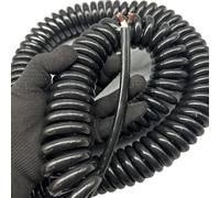 Cavo elettrico a spirale, Cavo di alimentazione telescopico elastico quadrato da 2,5 mm, a 2 conduttori, super morbido(Stretch 6 Meter)