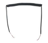 Cavo elettrico a spirale estensibile, Cavo elettrico telescopico a molla, 2 conduttori, filo quadrato da 0,3 mm, cavo a spirale estensibile nero, bobina retrattile(Undeaw 2.5 meters)