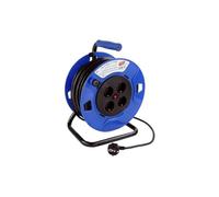 Cavo elettrico avvolgibile, 50 m con 4 prese e termostato 13 A, 3000 W, 3 x 1,5 mm² H05VV-F IP20, bobina estensibile per uso interno