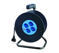 Cavo - Elettrico - Avvolgicavo 4 Prese Bipasso/schuko 25 Mt