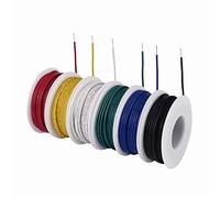 Cavo Elettrico, Cavi Elettrici 22 AWG Solid Wire-Solid Kit-Solid Kit-6 Diversi bobine colorate a 30 piedi 22 Gauge Jumper Wire-Hook Up Wire Kit(24 AWG)