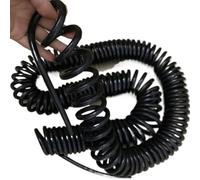 Cavo elettrico, cavo a spirale telescopico, 3 fili a spirale quadrata da 2,5 mm, filo a molla rivestito 13 AWG, allungabile 1 metro a 8 metri(Stretch 6 Meter)