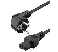 Cavo - Elettrico - Cavo Alimentazione C15 F A Schuko Angolato 2m Nero
