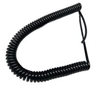 Cavo elettrico, cavo di alimentazione retrattile, 2 fili da 1,5 mm2 con molla di messa a terra, 0, metri, metro filo a spirale retrattile(Spiral length 1meters)