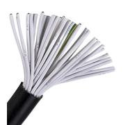 Cavo elettrico, Cavo di controllo multi-core con guaina morbida nera Cavo da 40 core da 0,2 mm a 0,75 mm(40 Cores 0.3mm)