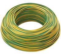 Cavo elettrico FILO UNIPOLARE 1x1,5 colore GIALLO VERDE matassa 100 MT 1x1.5