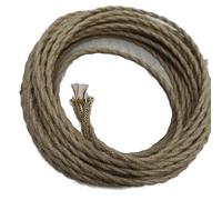 Cavo elettrico intrecciato Cavo for lampada intrecciato in corda di canapa e rame a 2 o 3 anime, 16-21 AWG, 1-100 metri(2 core 1.35mm,20meter)