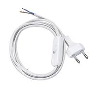 Polypool cavo per alimentazione abat-jour 250v~, Blanc, 1,5 m