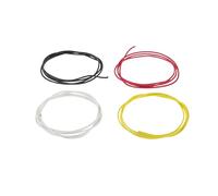 Cavo Elettrico per Chitarra Schermato in Silicone 106cm, 4 Pezzi | Rete Intrecciata in Rame, Riduce Ronzii e Facilita la Saldatura, per Cablaggio e Pedaliera