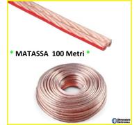 Cavo Elettrico Piattina Trasparente 2X0,75mm Bipolare alimentazione matassa 100m