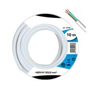 CAVO ELETTRICO PROLUNGA 10MT 3G2.5 MM H05VV-F MATASSA FILO ELETTRICO BIANCO