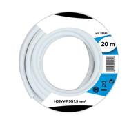 CAVO ELETTRICO PROLUNGA 20MT 3G1.5 MM H05VV-F MATASSA FILO ELETTRICO BIANCO