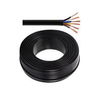Cavo Elettrico RVV A 6 Conduttori, Cavo In Rame Puro Intrecciato Da 1,5 Mm², Guaina In PVC Flessibile, Cavo A Bassa Tensione For Luci A LED, Automotive, Nautica, Altoparlanti(45ft,1.5mm²)