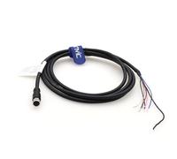Cavo elettrico schermato impermeabile M8 a 6 pin con codice A femmina ad apertura per rete bus di campo di controllo dell'automazione industriale 2 m