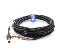 Cavo elettrico schermato impermeabile M8 a 8 pin con codice A maschio ad apertura per rete bus di campo di controllo dell'automazione industriale 5 m