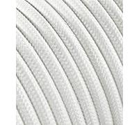 CAVO ELETTRICO ANTICATO IN TESSUTO TONDO H03V 2X0,75 MT.10 BIANCO