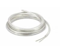 Cavo Elettrico Trasparente FROR 2 Poli 2x0,50 mm² - Tondo - Matassa 10 Metri PVC per Lampade, Lampadari e LED - Filo Trasparente Illuminazione 230V - Prometeo Electronics
