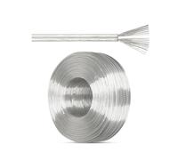 Cavo Elettrico Trasparente In PVC 18/2, Prolunga Fror Lampada Rotondo, Filo elettrico Flessibile Isolato Resistente Al Calore For Lampada A LED, Audio, Altoparlante, Certificato UL(50ft,24awg)