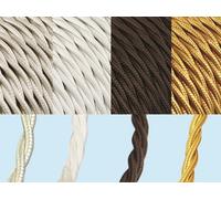 CAVO ELETTRICO TRECCIA ANTICO 3X1,5 MT25 AVORIO