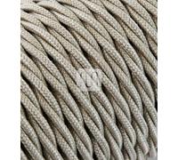 CAVO ELETTRICO TRECCIA IN TESSUTO COLORATO PER LAMPADARI, PENDEL E ABAT JOUR