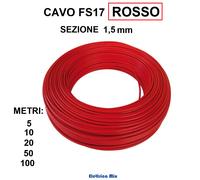 Cavo Elettrico Unipolare FS17 1,5 2,5 4 6 10 mm filo Cordina mt N07VK Matassa a