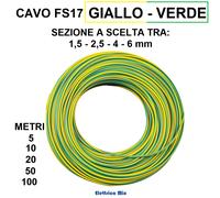 Cavo Elettrico Unipolare FS17 1,5 2,5 4 6 10 mm filo Cordina mt N07VK Matassa a