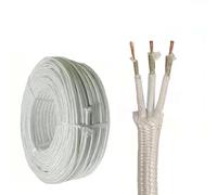 cavo elettronico in fibra di vetro, Cavo OFC isolato in mica a 3 conduttori ignifugo 500°C for forni industriali da 0,75 a 4 mm2(45ft,0.75mm2-3c)