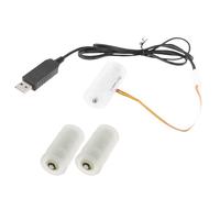 Cavo eliminatore della batteria LR14C alimentato tramite USB, 3 pezzi da 1,5 V LR14C, ricambio a batteria, decorazione alimentata a batteria