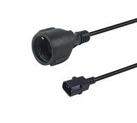 Equip 112106 cavo di alimentazione Nero 0,25 m IEC C14 CEE7/3 NEW