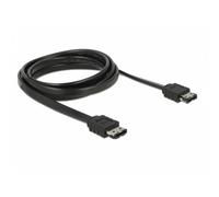 Cavo eSATA DeLOCK 2 m SATA II Nero Maschio/Maschio