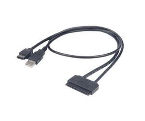 Cavo eSATA USB Akasa Flexstor 0,4 m Nero