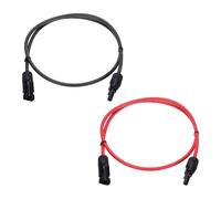 Cavo estensione pannello solare 1 paio, 10AWG 1000V, 3.3ft nero&rosso