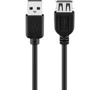 Goobay 68904 Cavo Prolunga USB 2.0 ad Alta Velocità, Nero, 3 m Lunghezza del Cavo