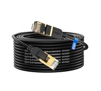 Cavo Ethernet 15 metri,Cavo Rete Cat 8,Ethernet Cable 40Gbps 2000MHz con connettore RJ45 Cavo lan Cat 8,Cavo di rete schermato per switch di rete, più veloce di Cat5/Cat5e/Cat6