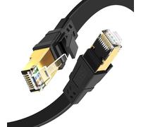 Cavo Ethernet 2 m, cavo Internet ad alta velocità Cat 8 40 Gbps 2000 Mhz, cavo di rete LAN piatto GLCON Gigabit RJ45 cavo patch per PS4/5, router, modem, switch, Xbox
