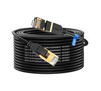Cavo Ethernet 20 metri,Cavo Rete Cat 8,Ethernet Cable 40Gbps 2000MHz con connettore RJ45 Cavo lan Cat 8,Cavo di rete schermato per switch di rete, più veloce di Cat5/Cat5e/Cat6