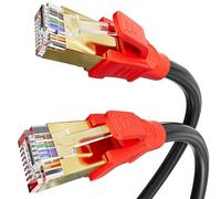 Cavo Ethernet 5 Metri, Cat 8 Cavo LAN 5m Cavo di Rete Schermato Alta Velocità 40Gbps 2000MHz per Esterno Cavo RJ45 5mt Gigabit 26AWG SFTP POE Cavo Internet Lungo Nero Cavo Patch per Router Modem