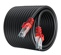 Cavo Ethernet 50 Metri, Cat 7 Cavo LAN Molto Lungo Schermato Cavo di Rete 50mt per Esterno Alta Velocità 10Gbps RJ45 Nero SFTP Gigabit Cavo Internet Anti-interferenza Filo Lan 50m per Switch Router