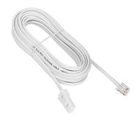 Cavo ethernet BT da 10m da telefono a modem fibra Cavo RJ11 Prolunga bianca a 2 fili per modem, fax, dial up, telefono Sky G-PLUG