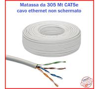 Cavo Ethernet Cat 5e matassa 305 metri cavo di rete LAN network utp adsl Fibra