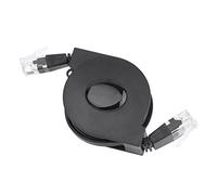 Cavo Ethernet CAT 6 ultra piatto, regolabile retrattile CAT6 RJ45 lan cavo di rete patch schermato piatto Ethernet (1M)