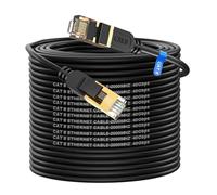 Cavo Ethernet Cat 8 50m,Cavo Rete Cat 8 50Metri,Ethernet Cable 40Gbps 2000MHz con connettore RJ45 Cavo lan Cat 8,Cavo di rete schermato per switch di rete, più veloce di Cat5/Cat5e/Cat6
