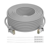 Cavo Ethernet Cat6 da 60 piedi/grigio, cavo patch (da 25 a 300 piedi e 4 colori a scelta) POE Cat6 Rete ad alta velocità