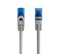 Cavo Ethernet di Rete Patch Cat.5e U/UTP trasmissione fino a 1Gigabit, 2 Connettori RJ45, Cavo in PVC, CCA, AWG 26/7. Ideale per trasmissione fibra ottica con regi Gigabit/LAN , 20m, Grigio