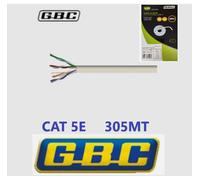 CAVO ETHERNET gbc MATASSA BOBINA LAN CAT 5E CAVO DI RETE 305 METRI CCA GRIGIO