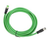 Cavo Ethernet industriale da M12 a RJ45, cavo di collegamento impermeabile IP67 lunghezza 5 m per applicazione di automazione sensore bus di campo