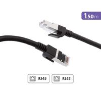 Cavo Ethernet intrecciato RJ45 S/FTP M/M 1,5 m nero
