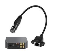 Cavo femmina RJ45, connettore di rete a 3 pin, cavo adattatore RJ45, cavo audio femminile, cavo audio maschio, estensione audio converter accessori per teatro