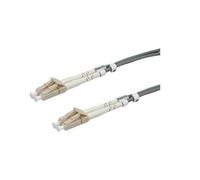 Cavo fibra ottica 0,5mt connettori lc-lc 50/125 om3 multi. blue